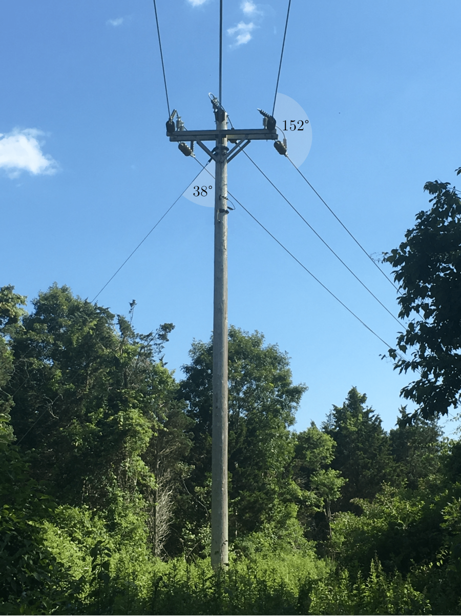 Utility pole.